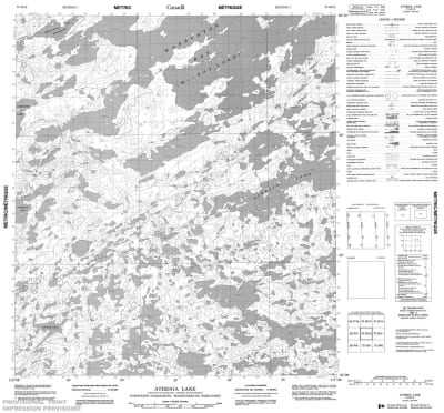 075M12 - ATHENIA LAKE - Topographic Map