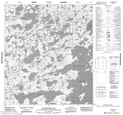 075M13 - WARBURTON BAY - Topographic Map