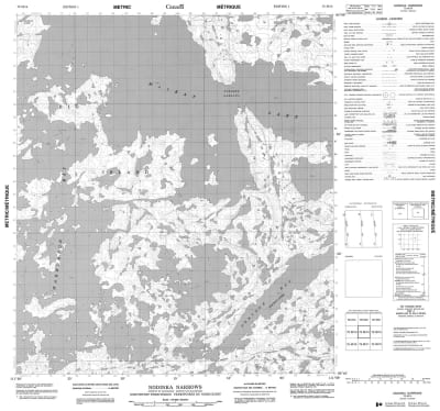 075M14 - NODINKA NARROWS - Topographic Map