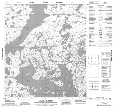 075M16 - LAKE OF THE ENEMY - Topographic Map