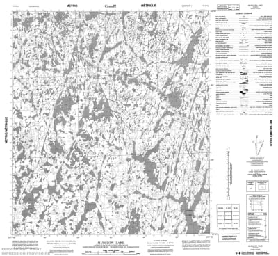 075O15 - MUSCLOW LAKE - Topographic Map