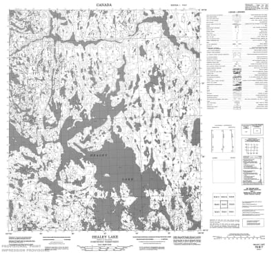 076B07 - HEALEY LAKE - Topographic Map