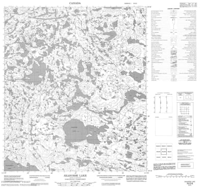 076D06 - SEAHORSE LAKE - Topographic Map