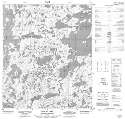 076D13 - DARING LAKE - Topographic Map
