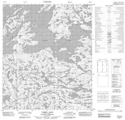 076D14 - YAMBA LAKE - Topographic Map