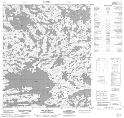 076D15 - EXETER LAKE - Topographic Map