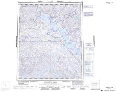 076E - CONTWOYTO LAKE - Topographic Map