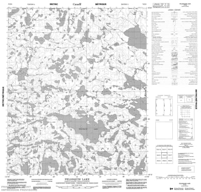 076E06 - PELONQUIN LAKE - Topographic Map