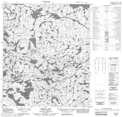076F01 - KEISH LAKE - Topographic Map