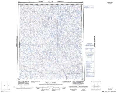076H - DUGGAN LAKE - Topographic Map