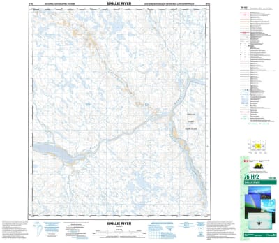 076H02 - BAILLIE RIVER - Topographic Map