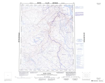 076K - MARA RIVER - Topographic Map