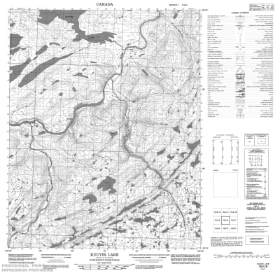 076K06 - KUUVIK LAKE - Topographic Map