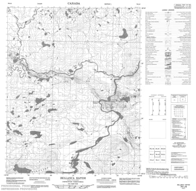 076L08 - BELLANCA RAPIDS - Topographic Map