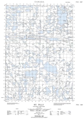 077D01E - MOUNT PELLY - Topographic Map