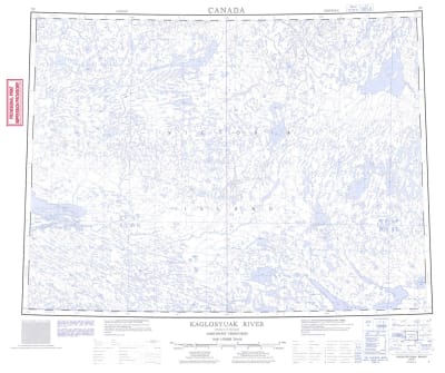 077F - KAGLORYUAK RIVER - Topographic Map