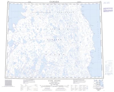 077H - CAPE STANG - Topographic Map