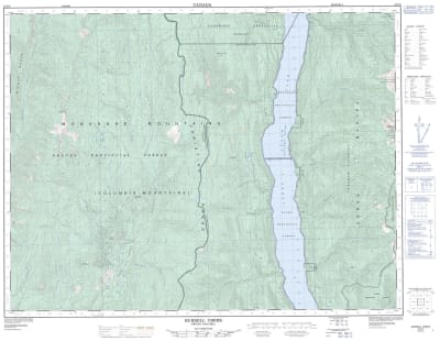 082E09 - BURRELL CREEK - Topographic Map
