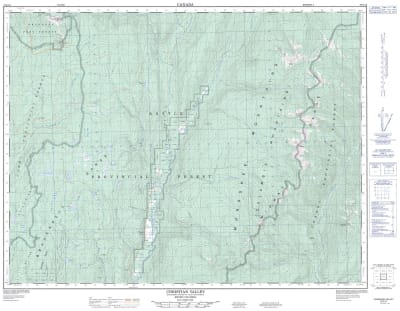 082E10 - CHRISTIAN VALLEY - Topographic Map