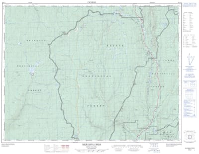 082E11 - WILKINSON CREEK - Topographic Map