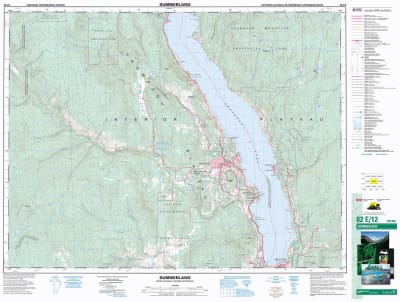 082E12 - SUMMERLAND - Topographic Map