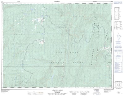 082E15 - DAMFINO CREEK - Topographic Map