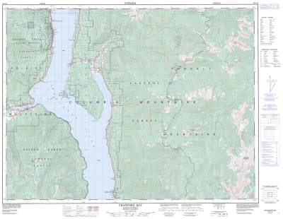 082F10 - CRAWFORD BAY - Topographic Map