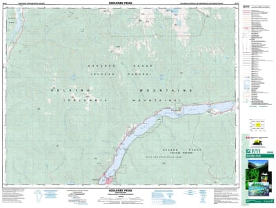 082F11 - KOKANEE PEAK - Topographic Map