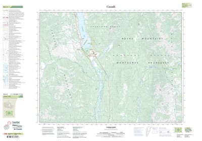082J04 - CANAL FLATS - Topographic Map