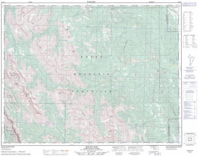 082J10 - MOUNT RAE - Topographic Map