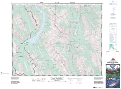 082J14 - SPRAY LAKES RESERVOIR - Topographic Map