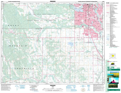 082J16 - PRIDDIS - Topographic Map