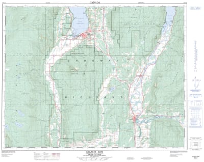 082L11 - SALMON ARM - Topographic Map