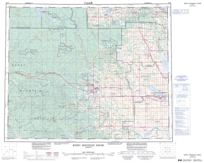 083B - ROCKY MOUNTAIN HOUSE - Topographic Map