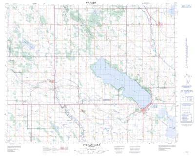 083B08 - SYLVAN LAKE - Topographic Map