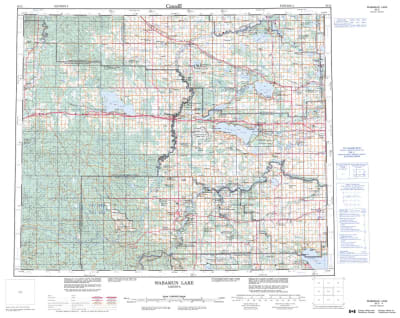 083G - WABAMUN LAKE - Topographic Map