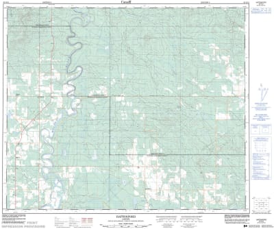 083G13 - HATTONFORD - Topographic Map