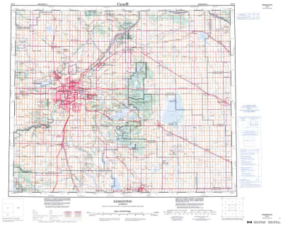 083H - EDMONTON - Topographic Map