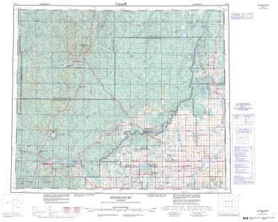 083J - WHITECOURT - Topographic Map