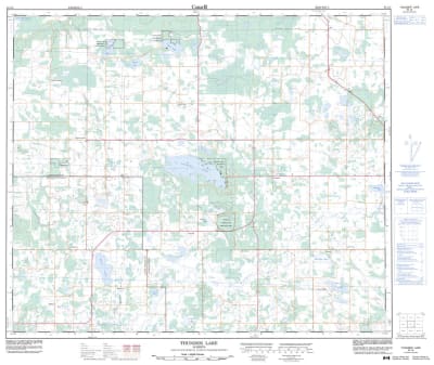 083J02 - THUNDER LAKE - Topographic Map