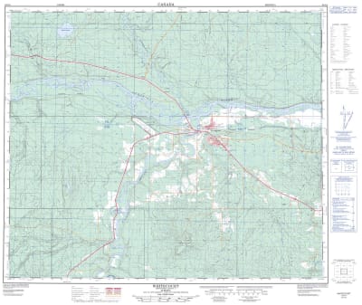 083J04 - WHITECOURT - Topographic Map