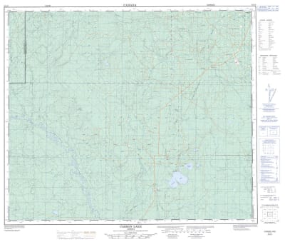 083J05 - MCLEOD LAKE - Topographic Map