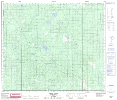 083J10 - TIMEU CREEK - Topographic Map