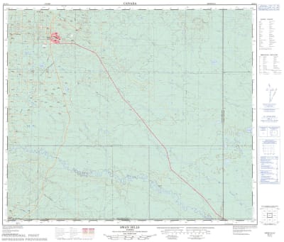 083J11 - SWAN HILLS - Topographic Map