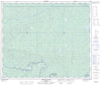 083K03 - BERLAND RIVER - Topographic Map