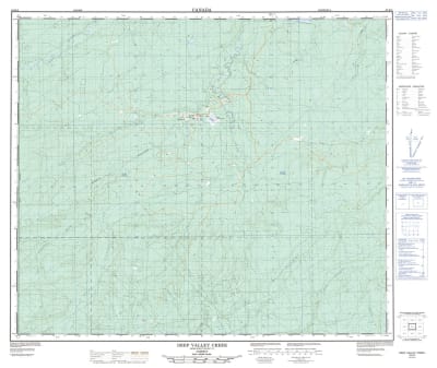 083K05 - DEEP VALLEY CREEK - Topographic Map