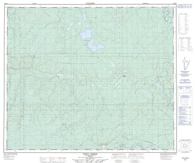 083K06 - TONY CREEK - Topographic Map