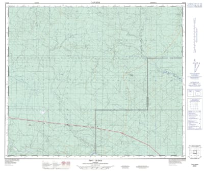 083K08 - TWO CREEK - Topographic Map