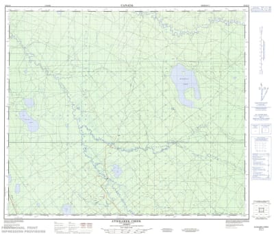 083K10 - ATIKKAMEK CREEK - Topographic Map