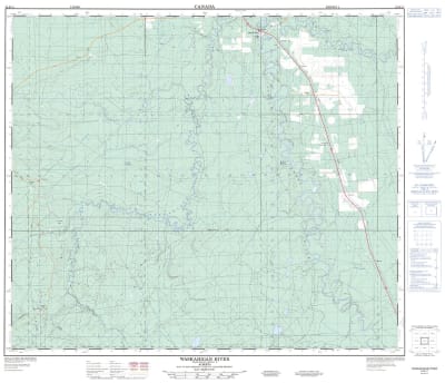 083K11 - WASKAHIGAN RIVER - Topographic Map